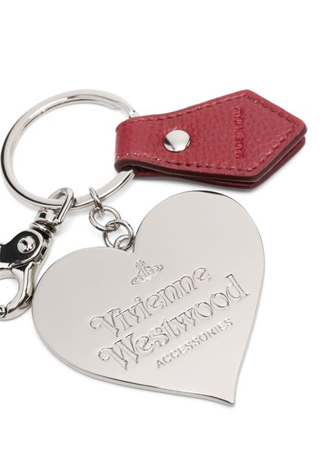 Red Mirror Heart Orb keyring Vivienne westwood - women VIVIENNE WESTWOOD | 8203011WUOM0014H407
